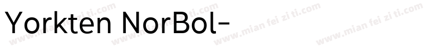 Yorkten NorBol字体转换